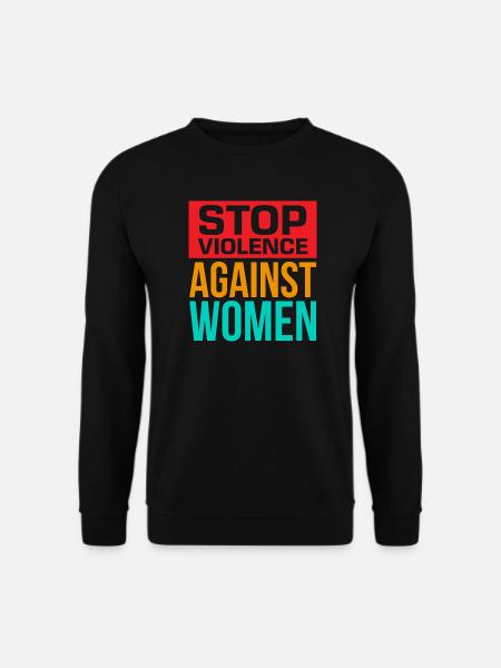Gewalt gegen Frauen stoppen - Unisex Pullover - Schwarz