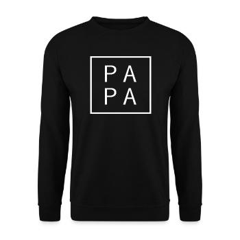 Dad-to-be 2026 Baby News Design - Unisex Sweatshirt - black - Front - Alina (178cm) & Michal (187cm)