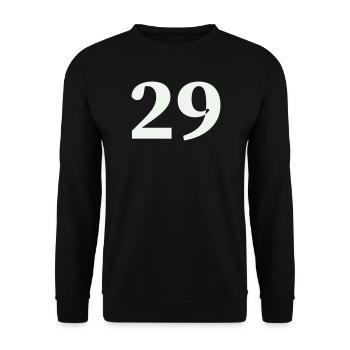 29 - Unisex Sweatshirt - black - Front - Alina (178cm) & Michal (187cm)