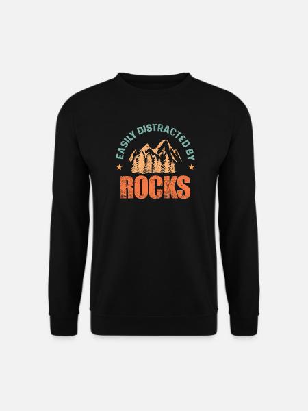 Rocks Collecting Mountain Forest  - Unisex Sweatshirt - black