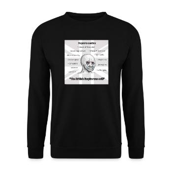 PROBRITAIN2 - Unisex Sweatshirt - black - Front - Alina (178cm) & Michal (187cm)