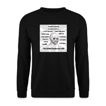 PROBRITAIN3 - Unisex Sweatshirt - black - Front - Alina (178cm) & Michal (187cm)