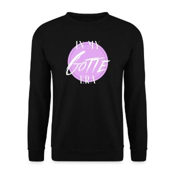 In my Gotte Era, Gift Godmother, Gotti - Unisex Sweatshirt - black - Front - Alina (178cm) & Michal (187cm)