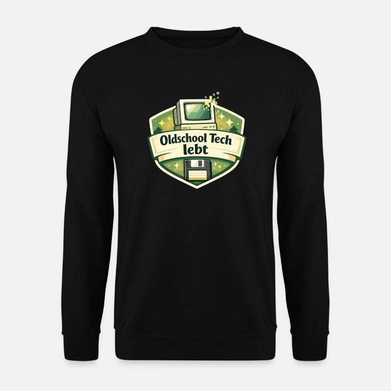 Oldschool Tech lebt - Unisex Pullover - Schwarz