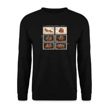 Stamps Baby Monkey Punch - Unisex Sweatshirt - black - Front - Alina (178cm) & Michal (187cm)
