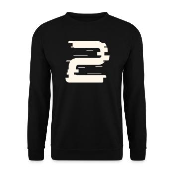 2 - Unisex Pullover - Schwarz - Vorne - Alina (178cm) & Michal (187cm)
