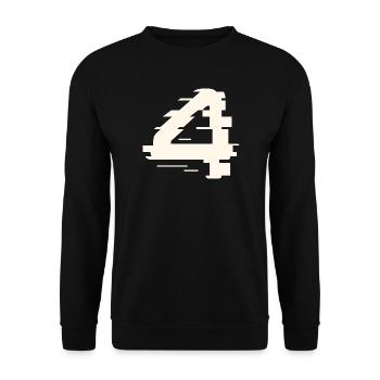 4 - Unisex Sweatshirt - black - Front - Alina (178cm) & Michal (187cm)