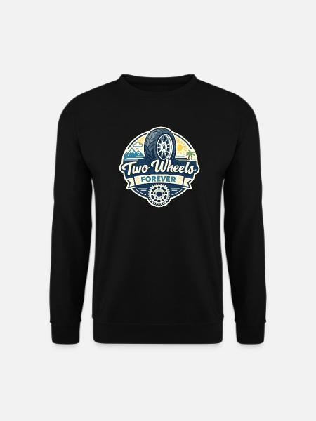 Zwei Räder Forever - Unisex Pullover - Schwarz