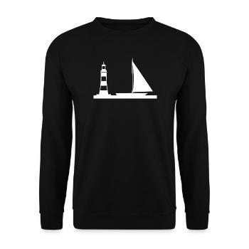 Sail - Unisex Sweatshirt - black - Front - Alina (178cm) & Michal (187cm)