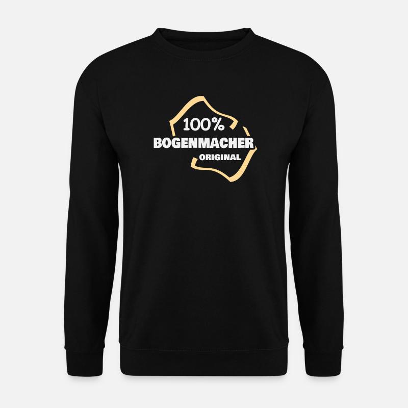 Bogenmacher als Arbeit - Unisex Pullover - Schwarz