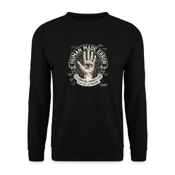 Erreur humaine - Sweat-shirt Unisexe - noir - Devant - Alina (178cm) & Michal (187cm)