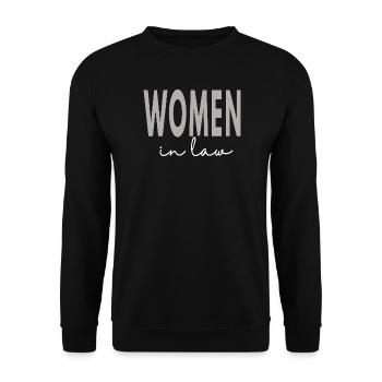 Women In Law Lawyer School Student Attorney - Unisex Sweatshirt - black - Front - Alina (178cm) & Michal (187cm)