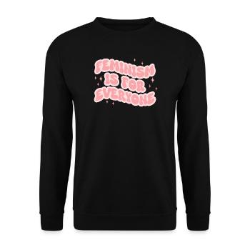 Le féminisme est pour tout le monde - Sweat-shirt Unisexe - noir - Devant - Alina (178cm) & Michal (187cm)