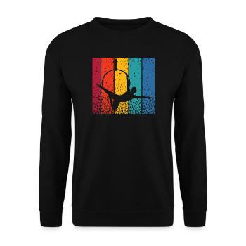 Aerialist Vintage Aerial Ring Lyra Air Ring - Unisex Sweatshirt - black - Front - Alina (178cm) & Michal (187cm)
