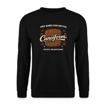 Ancient Mesopotamia, Sumerian - Unisex Sweatshirt - black - Front - Alina (178cm) & Michal (187cm)