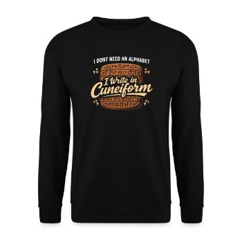 Ancient Mesopotamia, Sumerian - Unisex Sweatshirt - black - Front - Alina (178cm) & Michal (187cm)