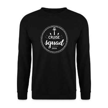 Croisière Squad Kreuzfahrt 2026 - Sweat-shirt Unisexe - noir - Devant - Alina (178cm) & Michal (187cm)