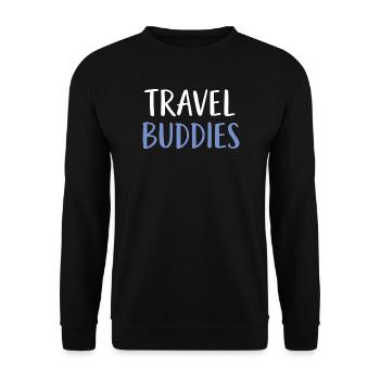 Travel buddies - Unisex Pullover - Schwarz - Vorne - Alina (178cm) & Michal (187cm)