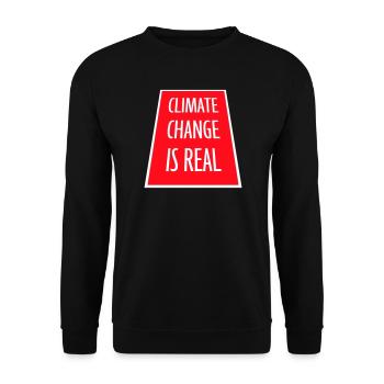 Le changement climatique est la véritable science du changement climatique - Sweat-shirt Unisexe - noir - Devant - Alina (178cm) & Michal (187cm)