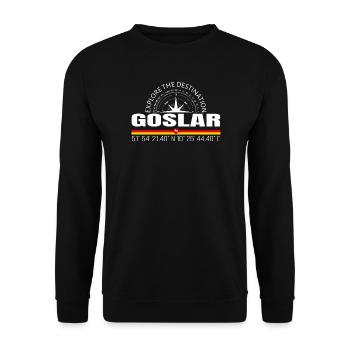 Goslar - Sweat-shirt Unisexe - noir - Devant - Alina (178cm) & Michal (187cm)