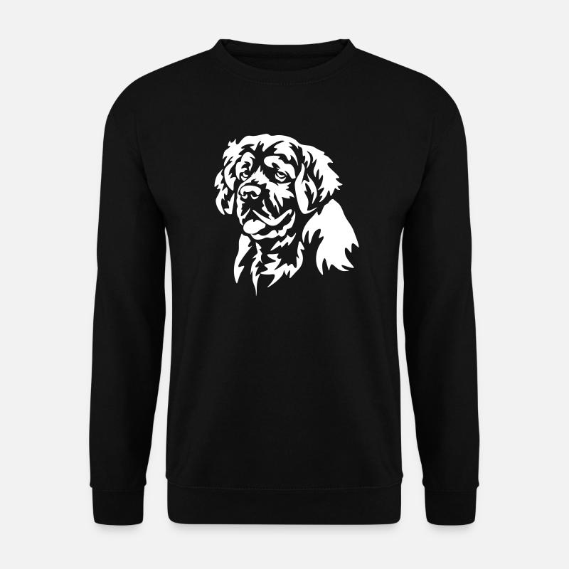 Clumber Spaniel Head "Black Edition" - Unisex Sweatshirt - black