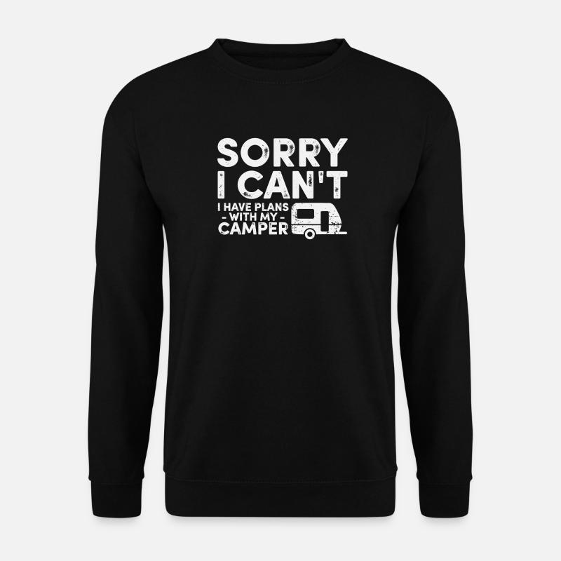 Wohnwagen-Wohnmobil-Camping-Ferienlager - Unisex Pullover - Schwarz