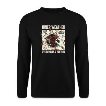 Météo intérieure - Sweat-shirt Unisexe - noir - Devant - Alina (178cm) & Michal (187cm)