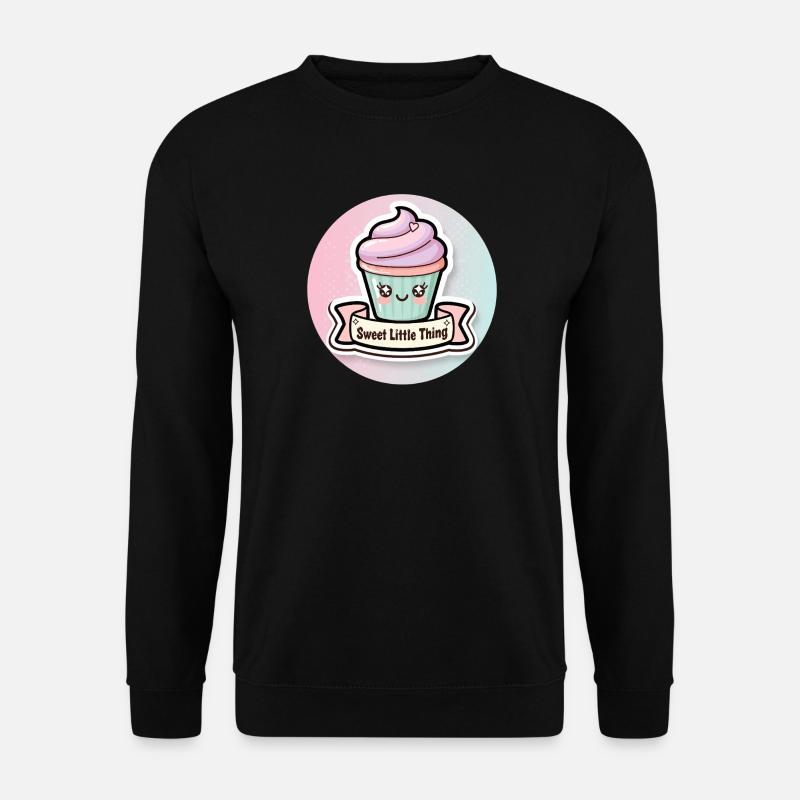 Süßer Cupcake mit Herzchen - Unisex Pullover - Schwarz