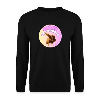 Salut les souris #loulou - Sweat-shirt Unisexe - noir - Devant - Alina (178cm) & Michal (187cm)