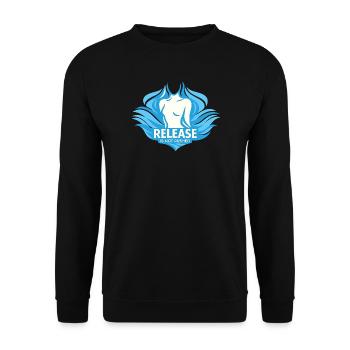 Somatische Heilung Somatische Therapie - Unisex Pullover - Schwarz - Vorne - Alina (178cm) & Michal (187cm)