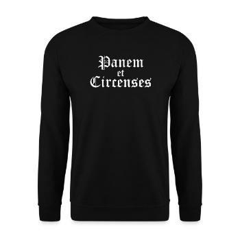 Panem et circenses  - Unisex Sweatshirt - black - Front - Alina (178cm) & Michal (187cm)