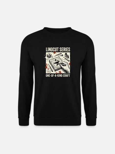 Série Linograv - Sweat-shirt Unisexe - noir