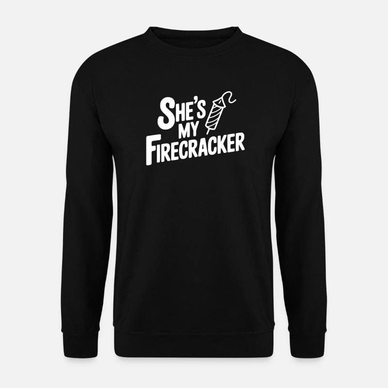 She's My Firecracker - Unisex Sweatshirt - black