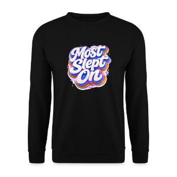 La plupart des Sleep On Retro Neon 3D - Sweat-shirt Unisexe - noir - Devant - Alina (178cm) & Michal (187cm)