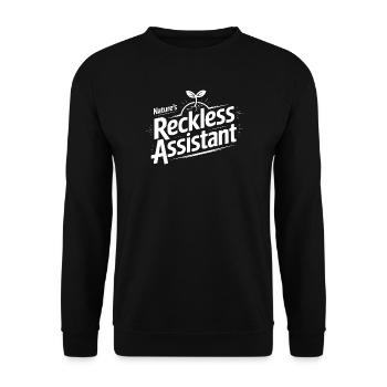 Nature's Reckless Assistant - Unisex Sweatshirt - black - Front - Alina (178cm) & Michal (187cm)