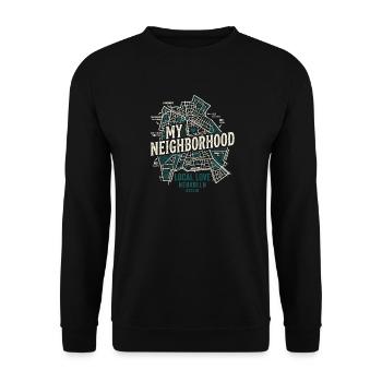 Local Love Berlin - Unisex Pullover - Schwarz - Vorne - Alina (178cm) & Michal (187cm)