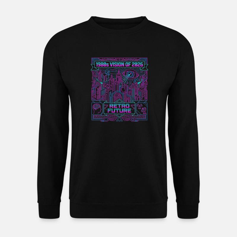 Old Vision Of Future - Unisex Pullover - Schwarz