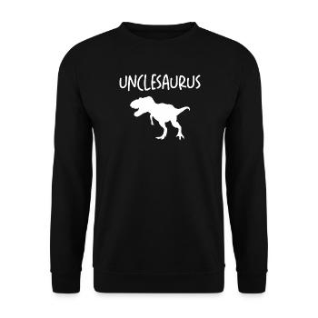 Oncle T-Rex - Sweat-shirt Unisexe - noir - Devant - Alina (178cm) & Michal (187cm)