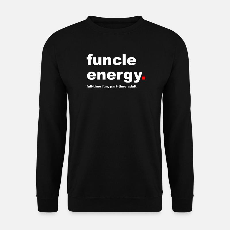 Funny Funcle Slogan - Unisex Sweatshirt - black