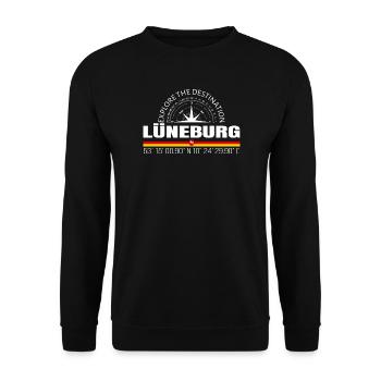 Lunebourg - Sweat-shirt Unisexe - noir - Devant - Alina (178cm) & Michal (187cm)