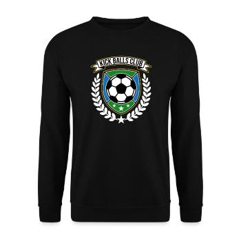 Blason de football du club Kick Balls - Sweat-shirt Unisexe - noir - Devant - Alina (178cm) & Michal (187cm)