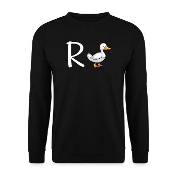 Rente - Unisex Pullover - Schwarz - Vorne - Alina (178cm) & Michal (187cm)