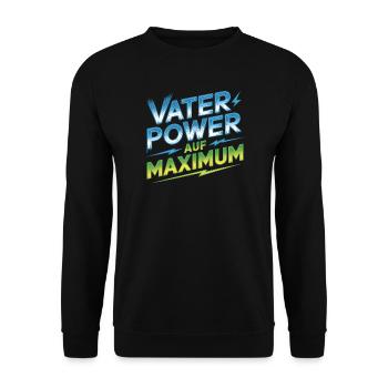 Père Pouvoir Au Maximum Don Père Père Enfants - Sweat-shirt Unisexe - noir - Devant - Alina (178cm) & Michal (187cm)