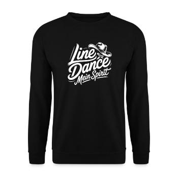 Line Dance Spirit - Unisex Pullover - Schwarz - Vorne - Alina (178cm) & Michal (187cm)