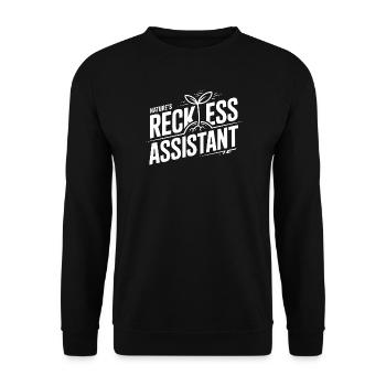 Nature's Reckless Assistant - Unisex Sweatshirt - black - Front - Alina (178cm) & Michal (187cm)
