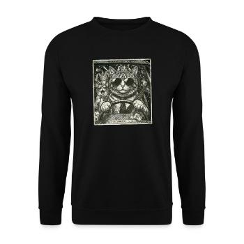 Le chat a fait un clignotement - Sweat-shirt Unisexe - noir - Devant - Alina (178cm) & Michal (187cm)
