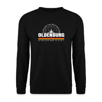 Oldenburg - Unisex Sweatshirt - black - Front - Alina (178cm) & Michal (187cm)