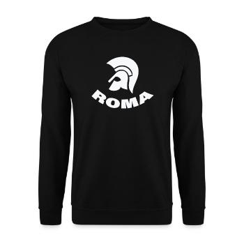 Roma - Unisex Sweatshirt - black - Front - Alina (178cm) & Michal (187cm)