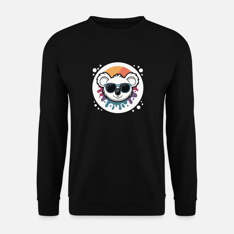 Solarkoala in Farbbrille - Unisex Pullover - Schwarz