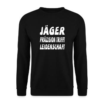 Jäger - Unisex Pullover - Schwarz - Vorne - Alina (178cm) & Michal (187cm)
